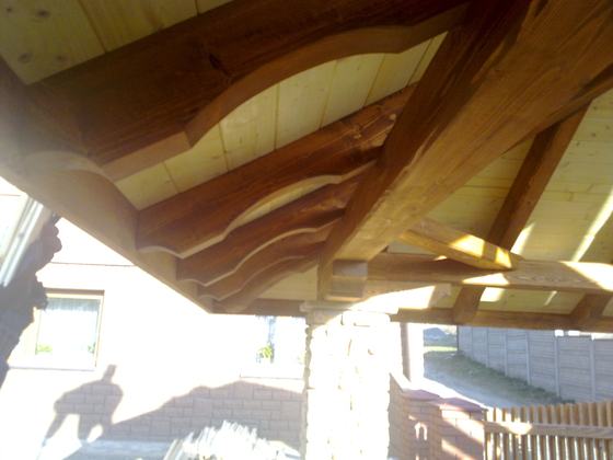 Altana drewniana z grillem, AG015, wymiar 3,2x4,6m, kolor kasztan, dach 4S, barierka brak, realizacja Ciesielnia, zdjęcie 3