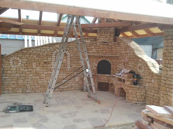 Altana drewniana z grillem, AG015, wymiar 3,2x4,6m, kolor kasztan, dach 4S, barierka brak, realizacja Ciesielnia, zdjęcie 14