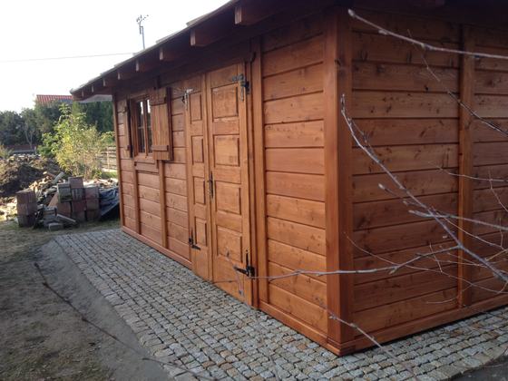 Drewutnia lub konstrukcja użytkowa z drewna, DU013, wymiar 3x4m, kolor pinia, dach 4S, ściany pelne sciany, realizacja Ciesielnia, zdjęcie 7