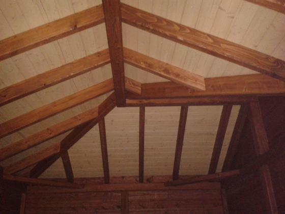 Garaż drewniany lub wiata garażowa, G005, wymiar 6x6m, kolor teak, pokrycie gont czerwony, dach 4S, realizacja Ciesielnia, zdjęcie 9