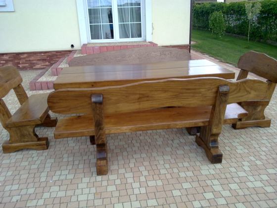 Meble ogrodowe drewniane, M005, realizacja Ciesielnia, zdjęcie 6