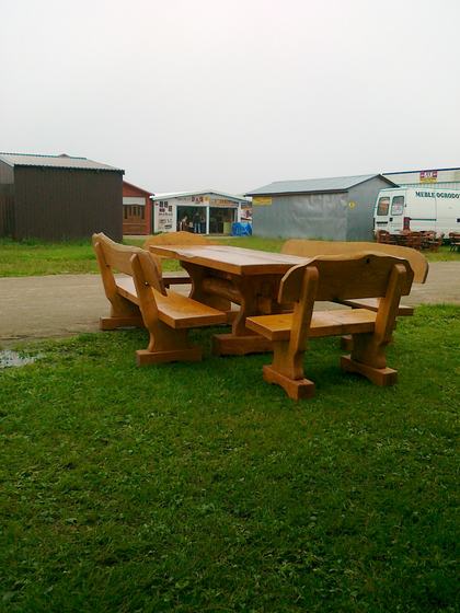 Meble ogrodowe drewniane, M006, realizacja Ciesielnia, zdjęcie 3