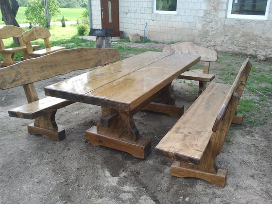 Meble ogrodowe drewniane, M010, realizacja Ciesielnia, zdjęcie 5