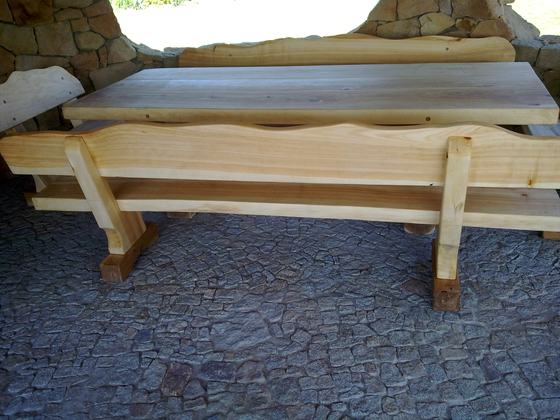 Meble ogrodowe drewniane, M011, realizacja Ciesielnia, zdjęcie 3
