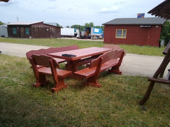 Meble ogrodowe drewniane, M020, realizacja Ciesielnia, zdjęcie 1