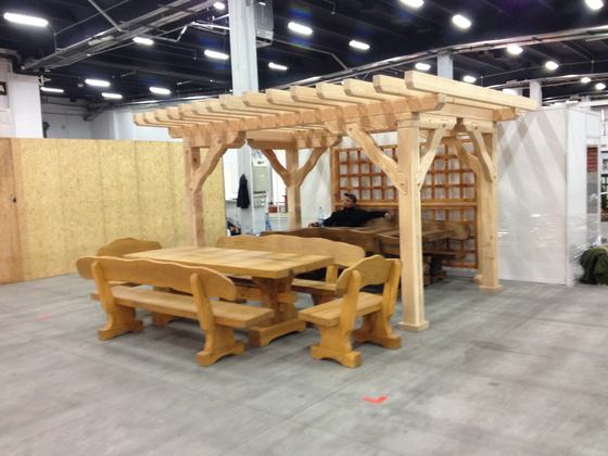 Pergola drewniana, PE002, wymiar 2,5x3m, kolor bezbarwny, realizacja Ciesielnia, zdjęcie 2