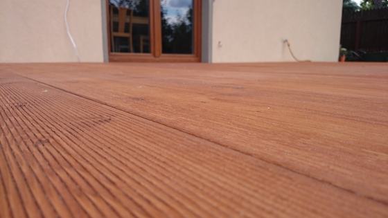 Taras lub zadaszenie drewniane, T023, wymiar 3x6m, kolor teak, pokrycie gont czerwony, dach 1S, realizacja Ciesielnia, zdjęcie 13